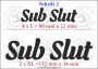 Temporäres Klebetattoo „SubSlut“
