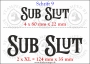 Temporäres Klebetattoo „SubSlut“