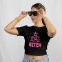 Personalisierbares DTF-Bügelmotiv „Just a little Bitch“