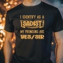 DTF-Bügelfolie -I Identify as a Sadist-