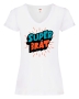 Damen T-Shirts V Ausschnitt - Super Brat -