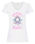 Damen T-Shirts V Ausschnitt - Born without a gag reflex -