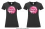 Damen T-Shirt rund Ausschnitt  “His Little Toy” oder “Her Little Toy”