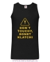 Herren Tanktop Don´t touchy, sonst klatchi