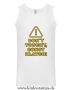 Herren Tanktop Don´t touchy, sonst klatchi