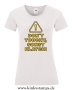 Damen T-Shirt rund Ausschnitt Don´t touchy, sonst klatchi