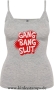Damen Top mit Träger Gang Bang Slut