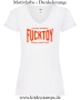Damen T-Shirt mit V Tested & Approved Fucktoy Roug & hard to use