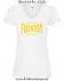 Damen T-Shirt mit V Tested & Approved Fucktoy Roug & hard to use