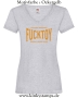 Damen T-Shirt mit V Tested & Approved Fucktoy Roug & hard to use