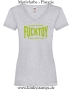 Damen T-Shirt mit V Tested & Approved Fucktoy Roug & hard to use