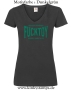 Damen T-Shirt mit V Tested & Approved Fucktoy Roug & hard to use