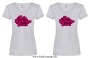 Damen T-Shirt mit V Ausschnitt wahlweise Sein/Ihr Lieblingsstück
