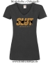 Damen T-Shirt mit V Ausschnitt Slut and proud of it