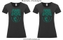 Damen T-Shirt rund Ausschnitt 2/3 Loch Stute für harte Reiter