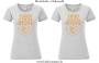 Damen T-Shirt rund Ausschnitt 2/3 Loch Stute für harte Reiter