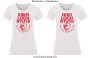 Damen T-Shirt rund Ausschnitt 2/3 Loch Stute für harte Reiter