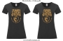 Damen T-Shirt rund Ausschnitt 2/3 Loch Stute für harte Reiter