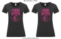 Damen T-Shirt rund Ausschnitt 2/3 Loch Stute für harte Reiter