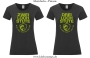 Damen T-Shirt rund Ausschnitt 2/3 Loch Stute für harte Reiter