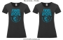 Damen T-Shirt rund Ausschnitt 2/3 Loch Stute für harte Reiter