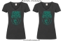 Damen T-Shirt mit V Ausschnitt 2/3 Loch Stute für harte Reiter