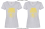 Damen T-Shirt mit V Ausschnitt 2/3 Loch Stute für harte Reiter