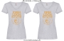 Damen T-Shirt mit V Ausschnitt 2/3 Loch Stute für harte Reiter