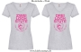 Damen T-Shirt mit V Ausschnitt 2/3 Loch Stute für harte Reiter