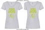 Damen T-Shirt mit V Ausschnitt 2/3 Loch Stute für harte Reiter