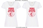 Damen T-Shirt mit V Ausschnitt 2/3 Loch Stute für harte Reiter