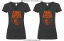Damen T-Shirt mit V Ausschnitt 2/3 Loch Stute für harte Reiter