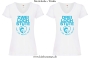Damen T-Shirt mit V Ausschnitt 2/3 Loch Stute für harte Reiter