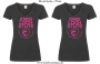 Damen T-Shirt mit V Ausschnitt 2/3 Loch Stute für harte Reiter