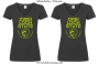 Damen T-Shirt mit V Ausschnitt 2/3 Loch Stute für harte Reiter