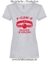 Damen T-Shirt mit V Ausschnitt F-CAW-F silence is golden