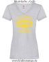 Damen T-Shirt mit V Ausschnitt F-CAW-F silence is golden