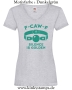 Damen T-Shirt mit V Ausschnitt F-CAW-F silence is golden