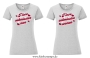 Damen T-Shirt rund Ausschnitt I love submissive men oder I love submissive women