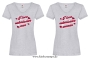Damen T-Shirt mit V Ausschnitt I love submissive men oder I love submissive women