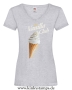 Damen T-Shirt mit V Ausschnitt No Vanilla Club - Vanilla is not my flavor