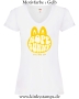 Damen T-Shirt mit V Ausschnitt Rope Bunny - tie me up