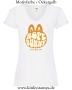 Damen T-Shirt mit V Ausschnitt Rope Bunny - tie me up