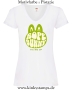 Damen T-Shirt mit V Ausschnitt Rope Bunny - tie me up