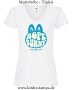 Damen T-Shirt mit V Ausschnitt Rope Bunny - tie me up