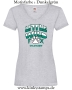 Damen T-Shirt mit V Ausschnitt Little wild Fox - untamable