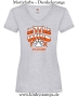 Damen T-Shirt mit V Ausschnitt Little wild Fox - untamable