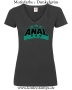Damen T-Shirt mit V Ausschnitt Anal Pro