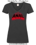 Damen T-Shirt mit V Ausschnitt Anal Pro