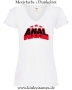 Damen T-Shirt mit V Ausschnitt Anal Pro